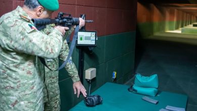 وكيل الحرس الوطني يقوم بجولة تفقدية في ميدان الشهداء بمعسكر الصمود