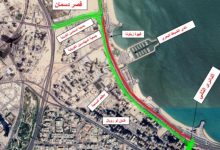 يبدأ الخميس الساعة 6 مساءً… إغلاق جزئي لشارع الخليج لمدة 3 أيام