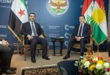 لقاء الشيباني وبارزاني.