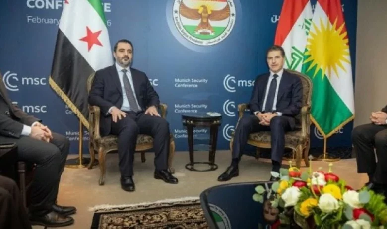 لقاء الشيباني وبارزاني.