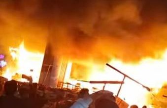 الحماية المدنية تكثف جهودها للسيطرة على حريق بجوار مترو المرج الجديدة