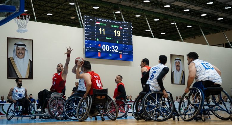 الكويت تحرز لقب البطولة العربية الأولى لكرة السلة على الكراسي المتحركة بفوزها على مصر «72 - 68»