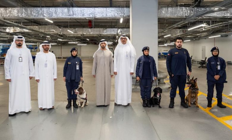 بالصور.. رئيس جهاز مكافحة المخدرات يتفقد منظومة التفتيش بمطار زايد الدولي