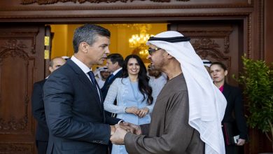 بالصور.. محمد بن زايد ورئيس باراغواي يبحثان علاقات التعاون