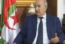 الرئيس الجزائري عبد المجيد تبون