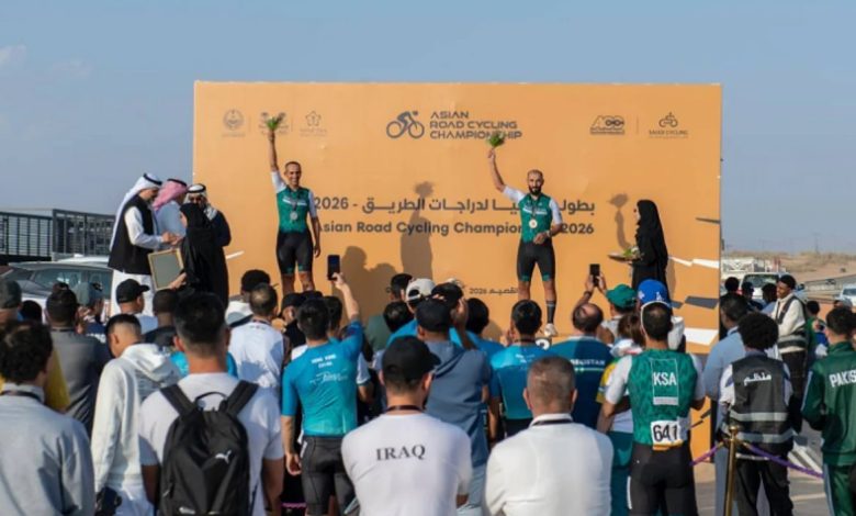 ذهبية وبرونزية للسعودية في بطولة آسيا للدراجات 2026 بالقصيم