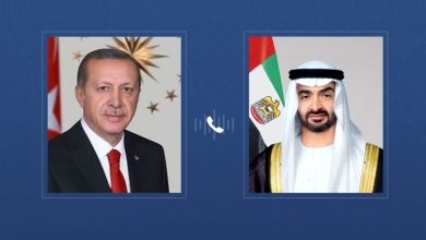 رئيس الدولة والرئيس التركي يبحثانعلاقات التعاون بين البلدين