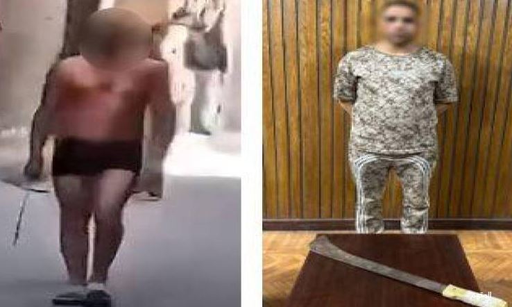 ضبط متهم بالتجرد من ملابسه والتلويح بسلاح أبيض في الإسكندرية