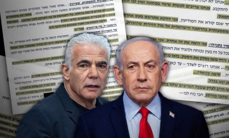 لبيد يتهم نتنياهو بتزوير اجتماع أمني جرى قبل أيام قليلة من هجوم السابع من أكتوبر