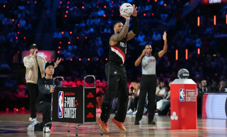 ليلارد يعادل الرقم القياسي في مسابقة الثلاثيات