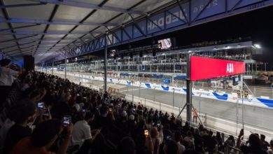 منطقة الجماهير في حلبة كورنيش جدة تشهد توافداً جماهيرياً كبيراً