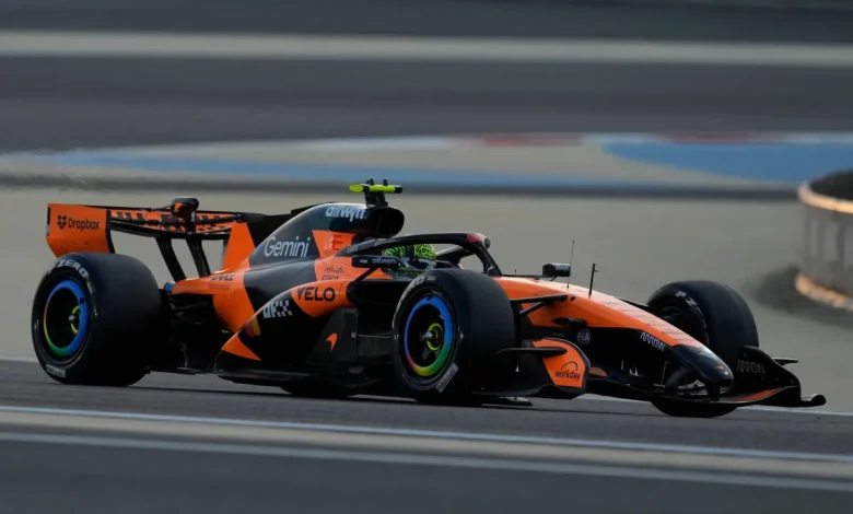 نوريس يتصدر اليوم الأول من التجارب التحضيرية